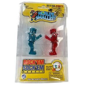 New In Original Package World's Smallest Rock'Em Sock'Em Robots Toy Figurines